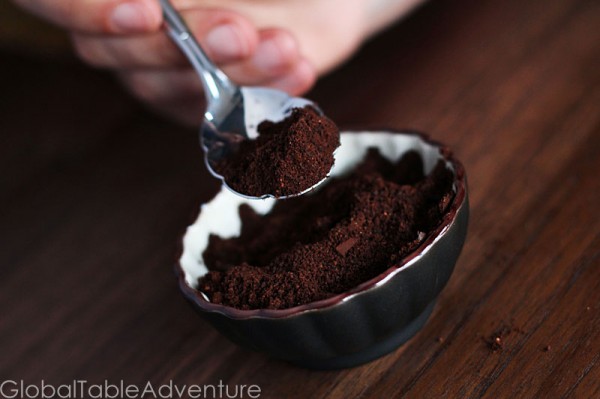 Fresh roasted and ground coffee