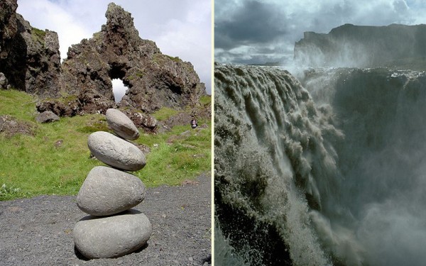 Iceland-stones-and-waterfall