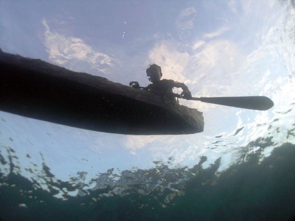 Solomon Dugout Canoe from below. Photo by mjwinoz.