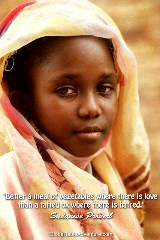 Young girl in Khartoum marketplace. Photo by Steve Evans.