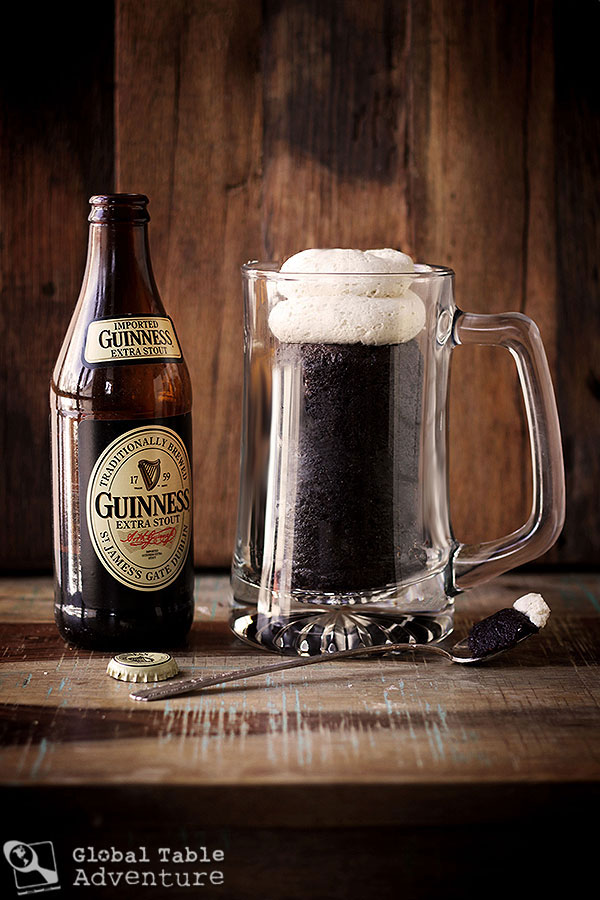 Guinness Chocolate Cake and Bailey's Buttercream... in a mug!